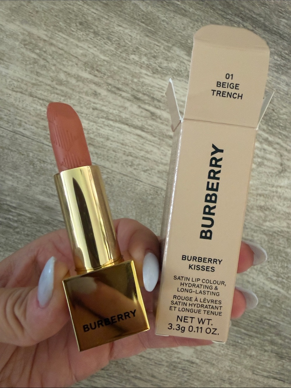Burberry Satin Lip Colour in Beige Trench - Nude Beige
